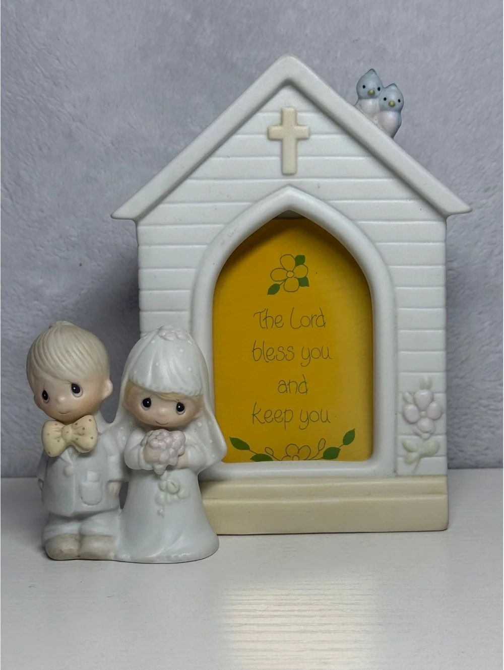 Vintage Precious Moments 1981 “The Lord Bless and Keep You” Picture Frame